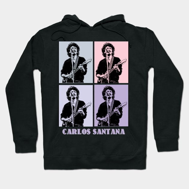 Santana 1977s Pop Art Hoodie by KERIKIL